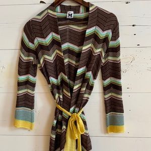 Missoni Chevron belted cardigan, 4